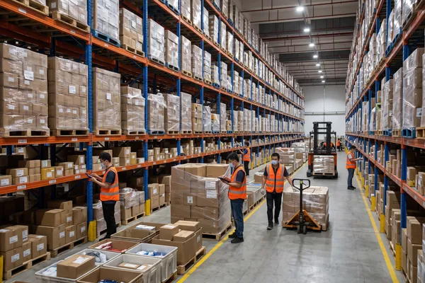 Placeholder image of the Yiwu consolidation warehouse
